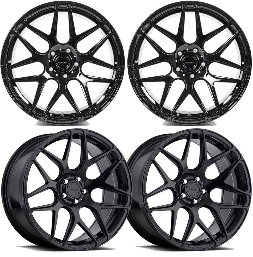 20-25+ C8 Corvette FS01 19x8.5" & 20x11" Wheels Front & RearGloss Black , MRR