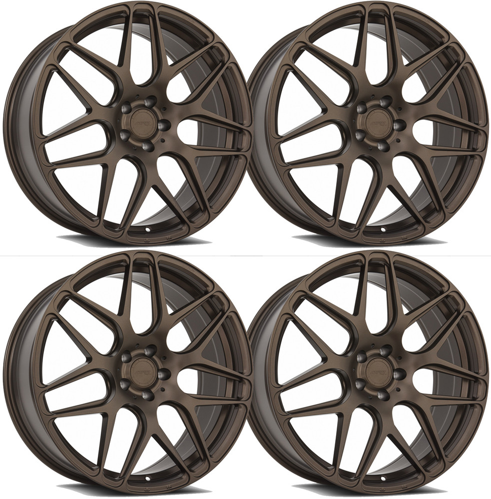 20-25+ C8 Corvette FS01 19x8.5" & 20x11" Wheels Front & RearMatte Bronze , MRR