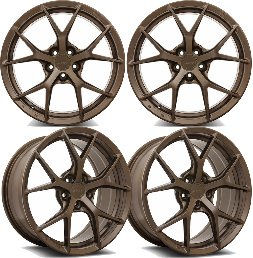 20-25+ C8 Corvette FS06 19x8.5" & 20x11" Wheels Front & RearGloss Bronze , MRR
