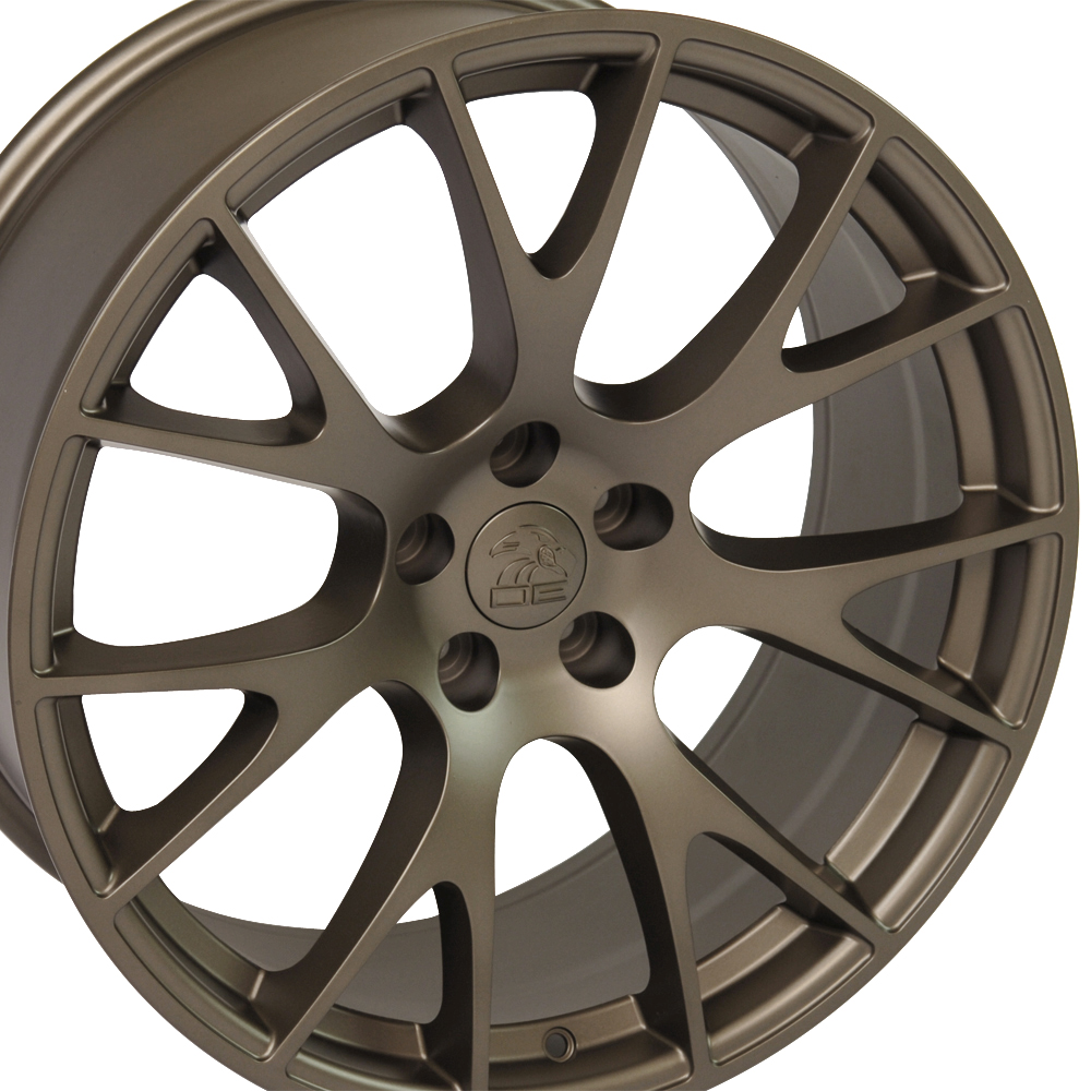 22" Fits Dodge Ram,  Hellcat Style Replica Wheel,  Bronze 22x10