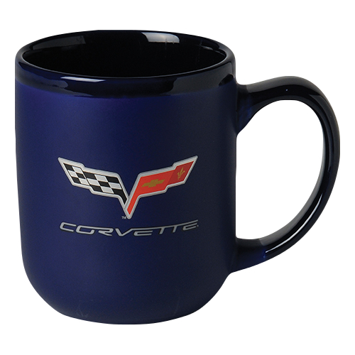 C6 Corvette Crossed Flag Logo MODELO Coffee Mug, 16 oz.