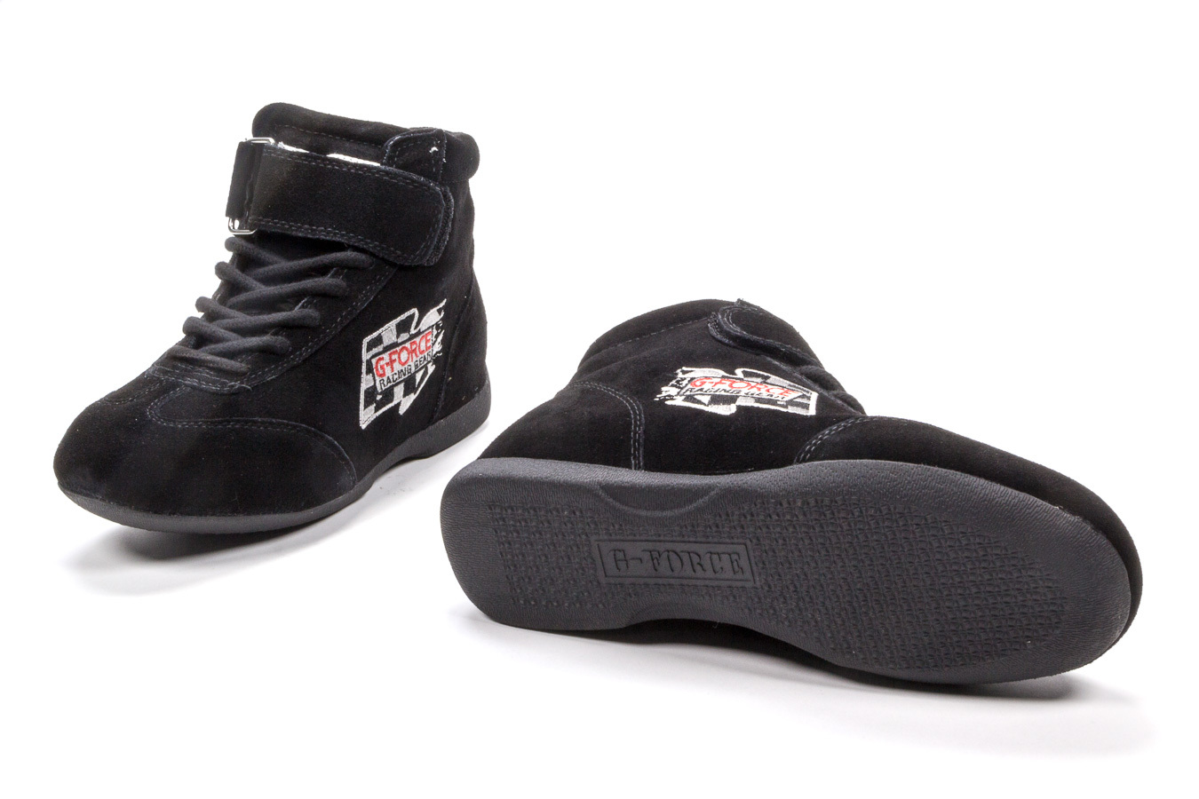 G-FORCE GF235 RaceGrip Mid-Top Shoes Black Size 8.5