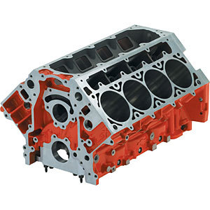 GM Performance, Engine,  LSx,  Bare Block,  4.185" Bore,  9.240 Deck,  Standard Main,  6-Bolt Mains,  1 Piece Seal,  6-Bolt He