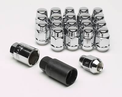 GORILLA 91783 Lug Nut and Lock System 1/2in Acorn Bulge Chrome