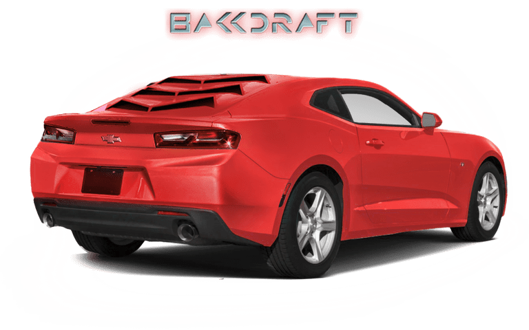 2016-19 6th Gen Camaro GlassSkinz Bakkdraft Rear Window Valance / Louver