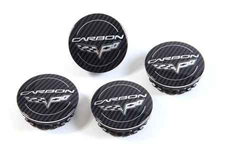 C6 Corvette Carbon Edition Wheel Center Caps (Set of 4)