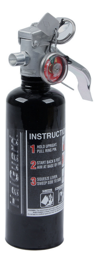 H3R HalGuard Clean Agent 1.4 Lbs Black Fire Extinguisher