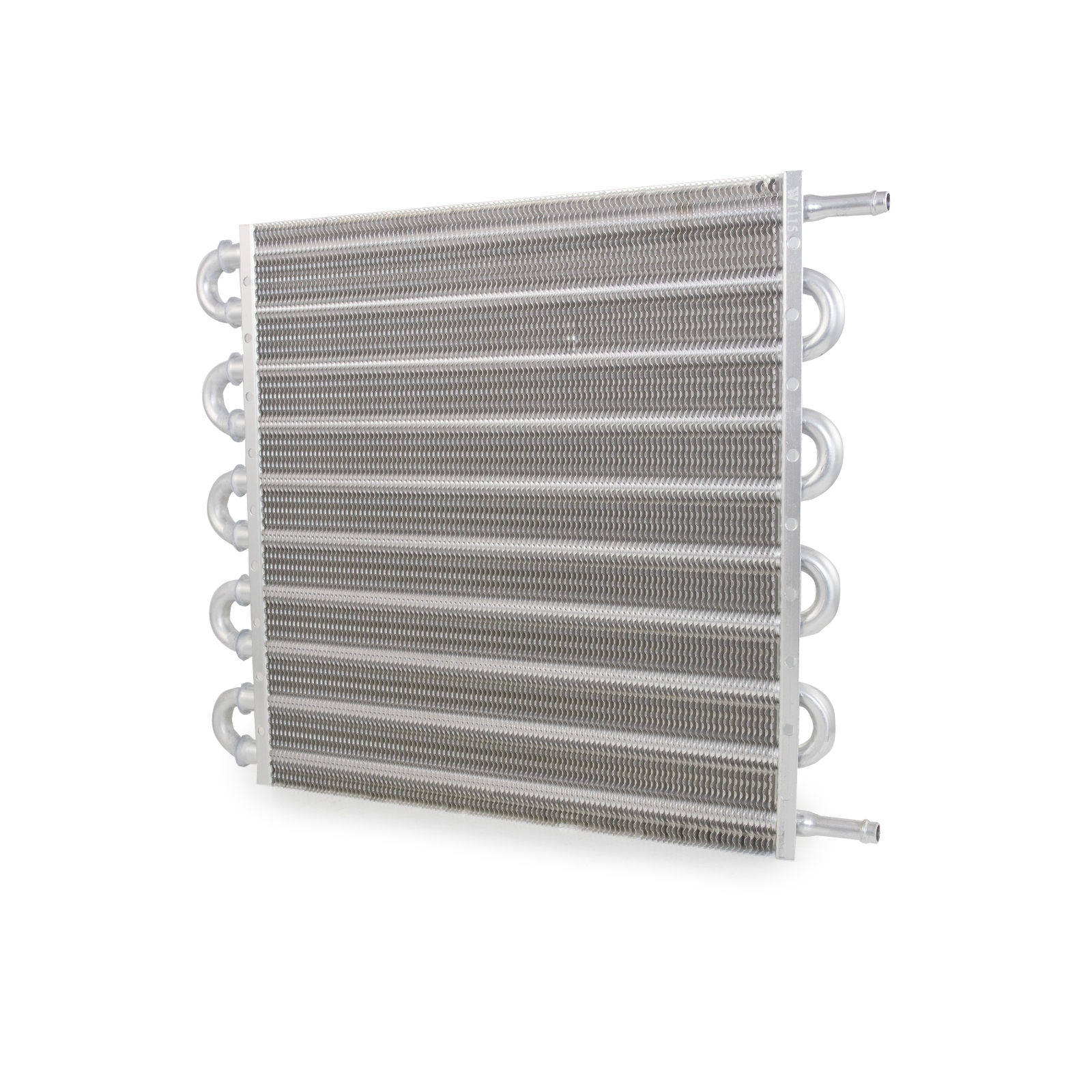Universal 12 1/2" x 15 1/2" Aluminum Tube & Fin Style Transmission Oil Cooler wth Push-On Fitting