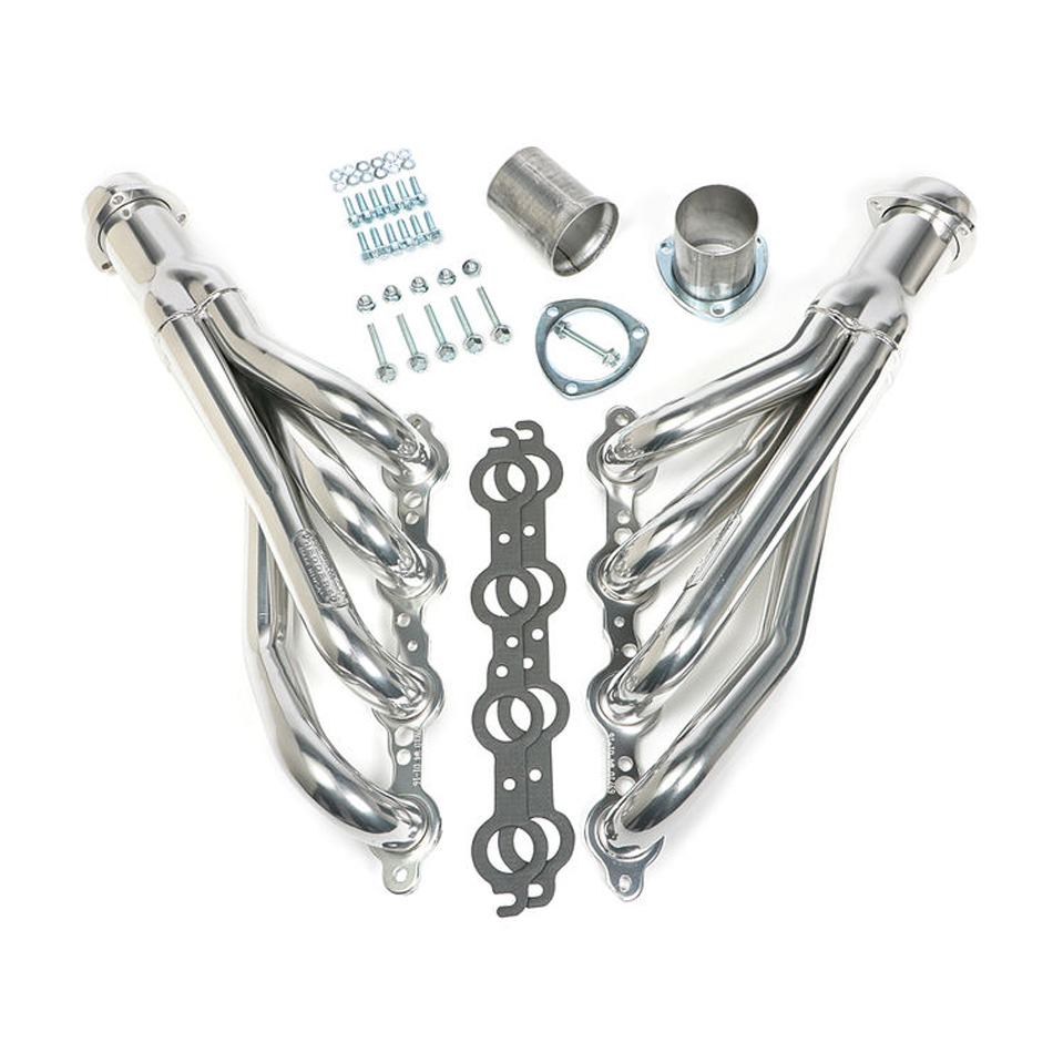 Hedman Silver Ceramic Headers - GM Fullsize SUV/Truck 1967-87 - Pair