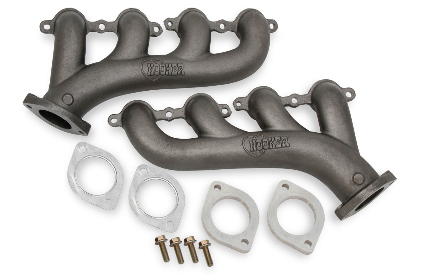 Hooker 2.5 in Outlet Exhaust Manifold - LS Cast Iron - Pair
