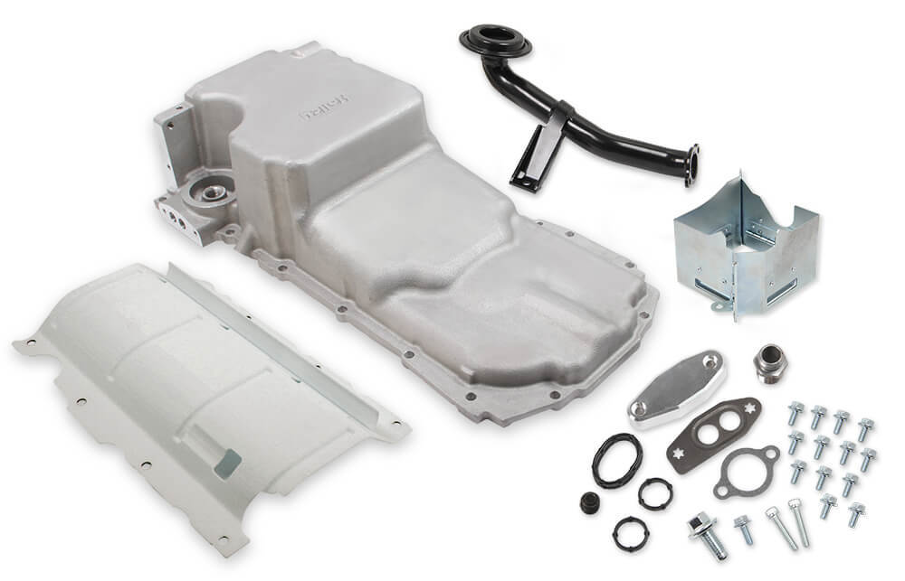 Holley Retro-Fit Engine Oil Pan - GM GenV LT-Series - 5.563 in Deep