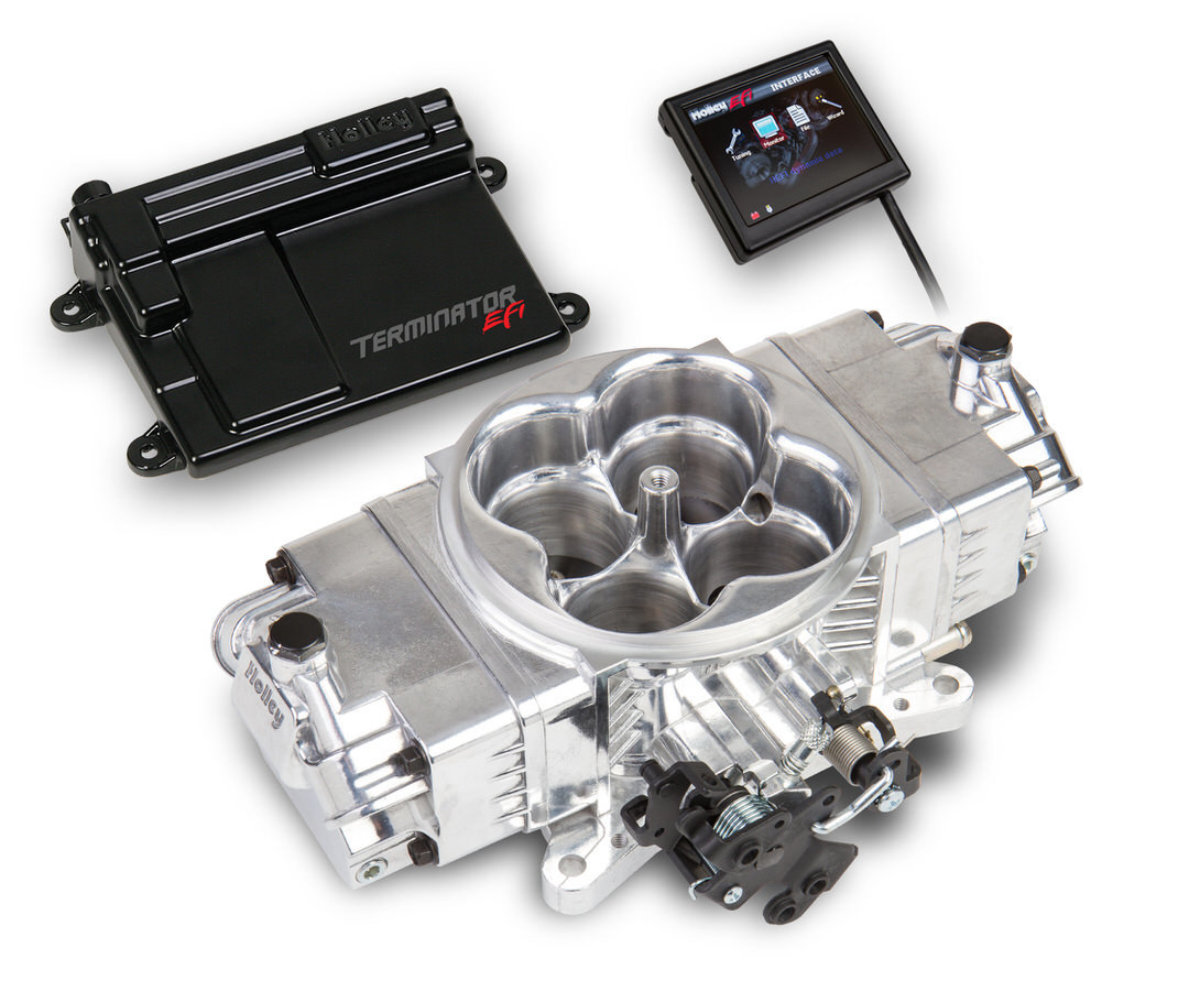 HOLLEY Fuel Injection, Terminator Stealth EFI, Throttle Body, Square Bore, Aluminum, Polished, Kit