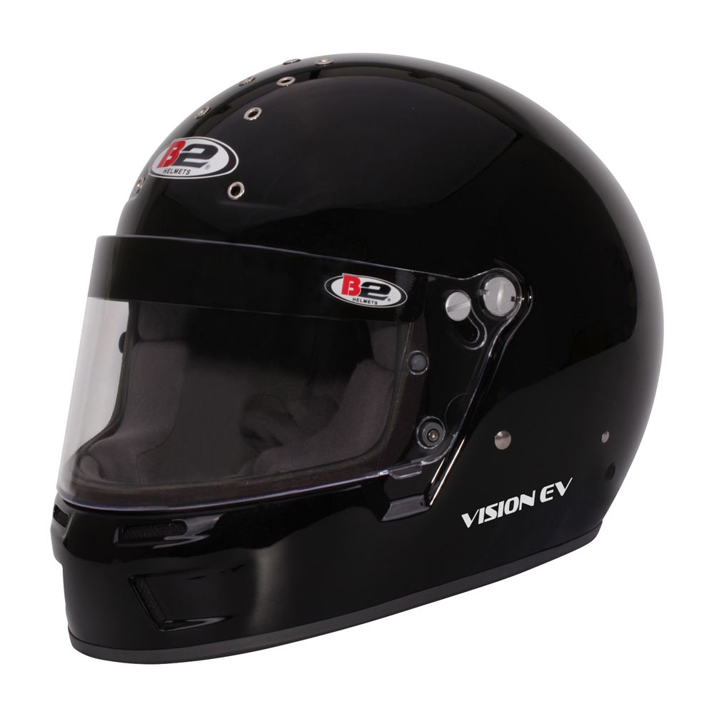 HEAD PRO TECH Racing Helmet Vision Metallic Black 57-58 Small SA20