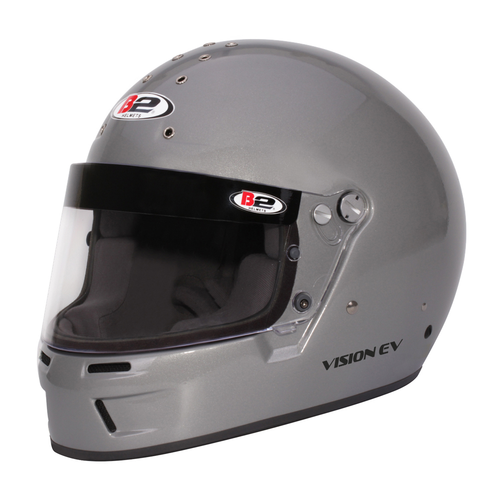HEAD PRO TECH Racing Helmet Vision Metallic Silver 57-58 Small SA20