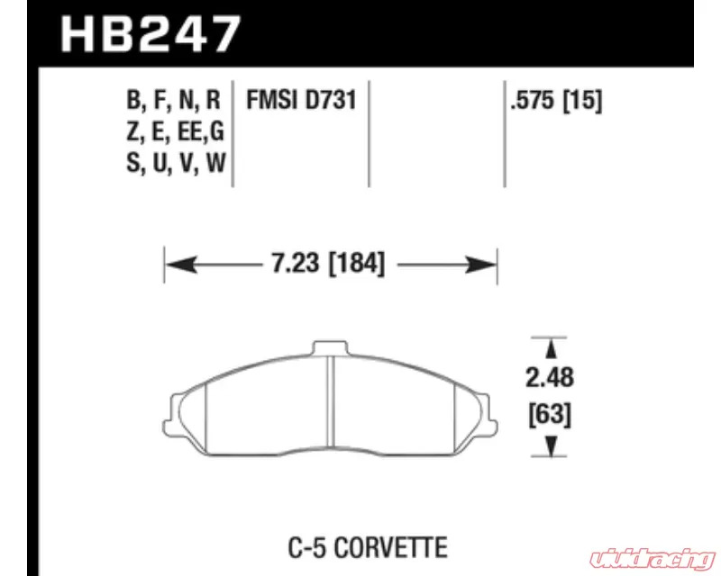 Hawk Performance DTC-80 Front