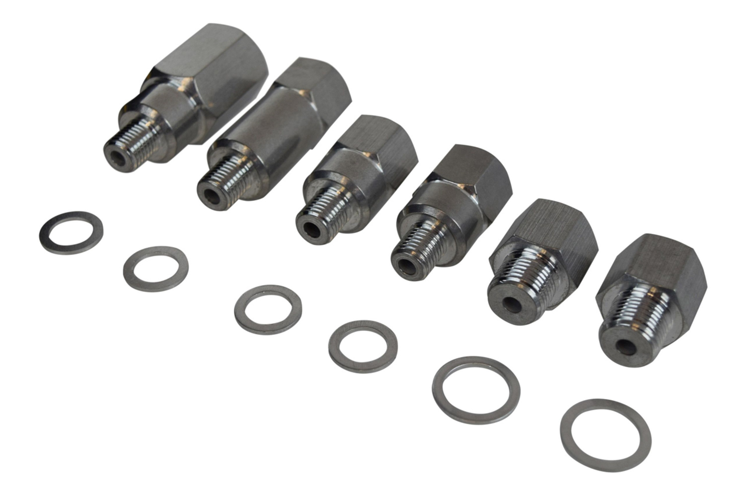 ICT BILLET Fitting, Adapter, Straight, Aluminum, Natural, Coolant Temperature Se