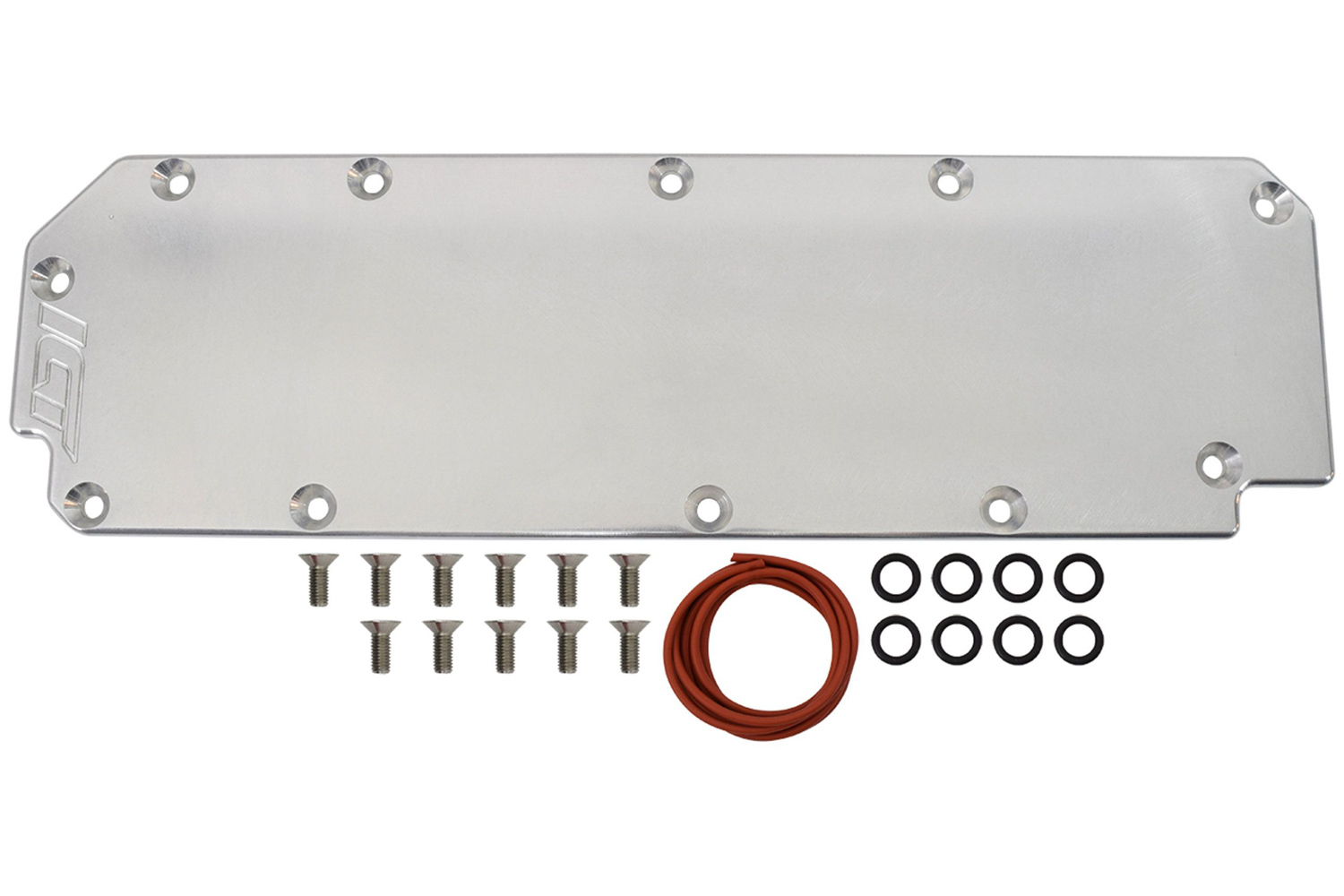 ICT BILLET Valley Cover, O-Rings/Hardware, 3/8 in Thick, Aluminum, Natural, GM G