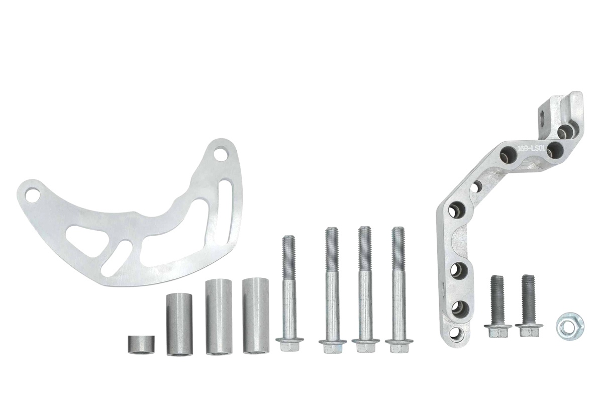 Ict Billet Passenger Side Alternator Bracket - GM LS-Series - Aluminum