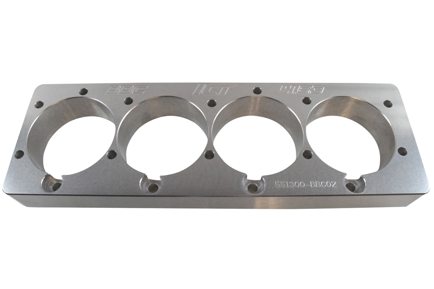 ICT BILLET Cylinder Hone Guide Shoe, 4.630 in Cylinder Holes, 2.000 in Thick, Al