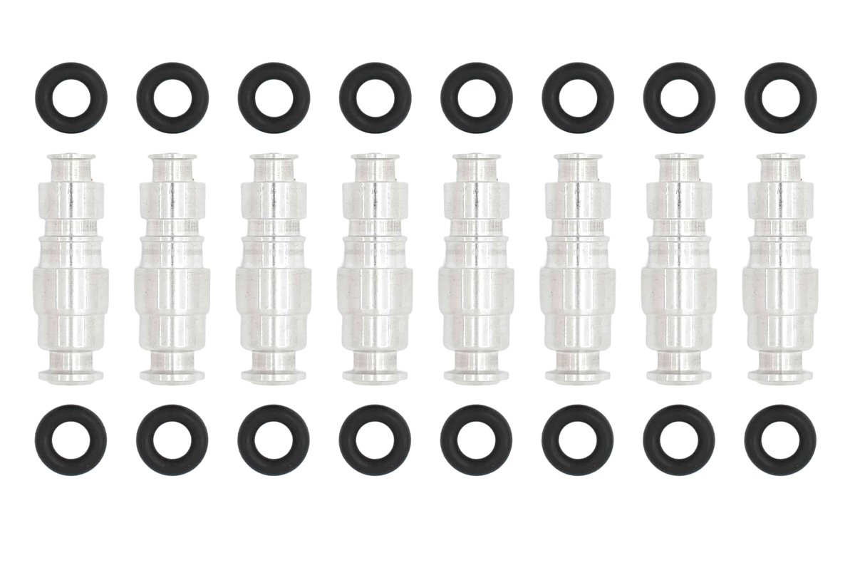 Ict Billet Aluminum Mock Fuel Injector - GM LS-Series - Set of 8