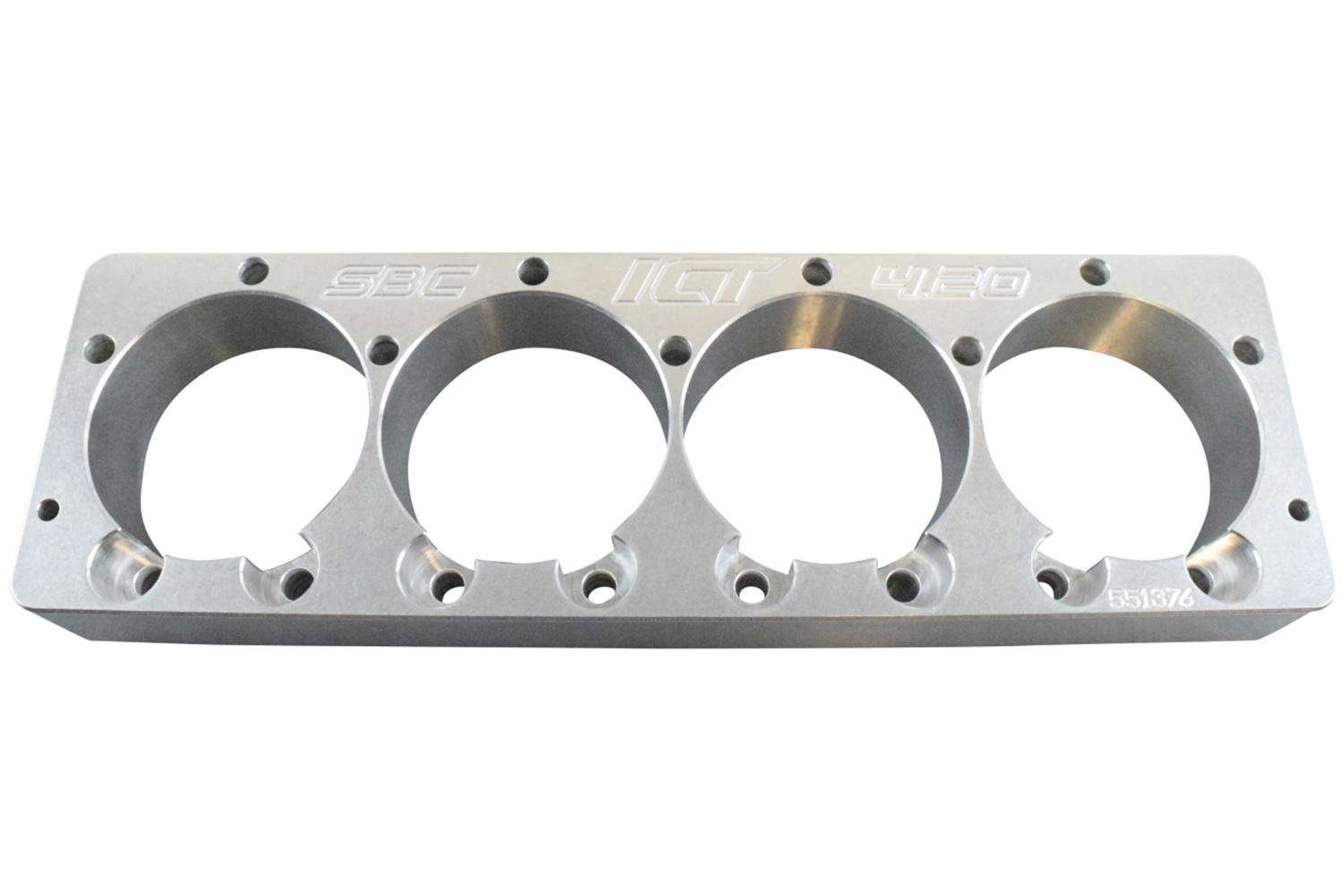 ICT BILLET Cylinder Hone Guide, Aluminum, Natural, Small Block Chevy, Each