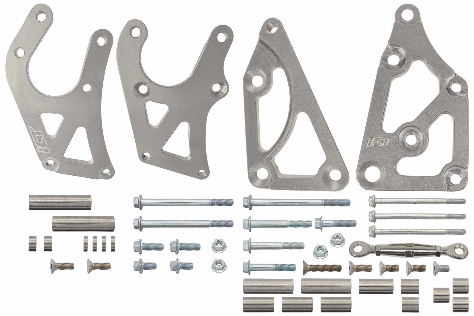 Ict Billet Passenger Side Alternator Bracket - GM LS-Series - Aluminum