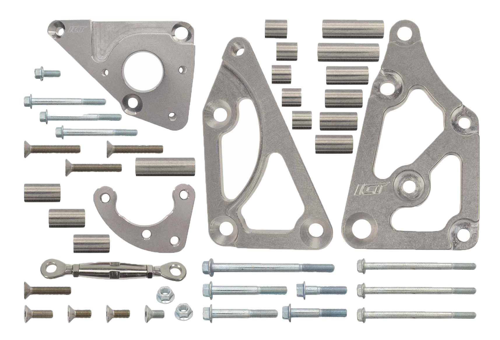 Ict Billet Passenger Side Alternator Bracket - GM LS-Series - Aluminum