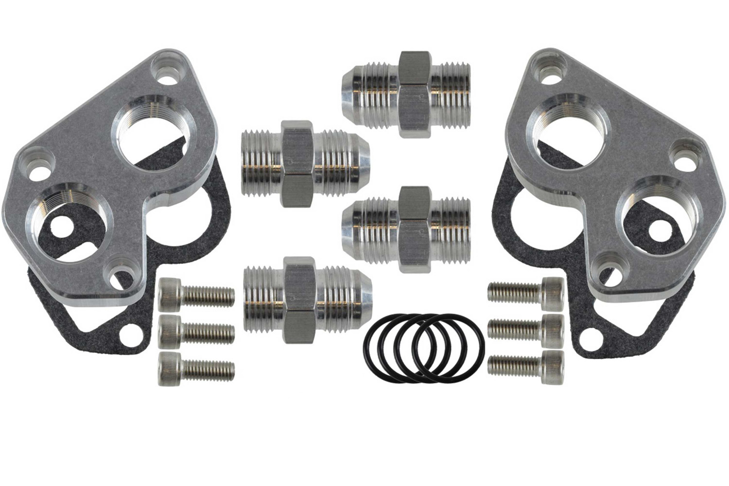 Ict Billet Standard to Remote Water Pump Adapter - GM LS-Series - Aluminum