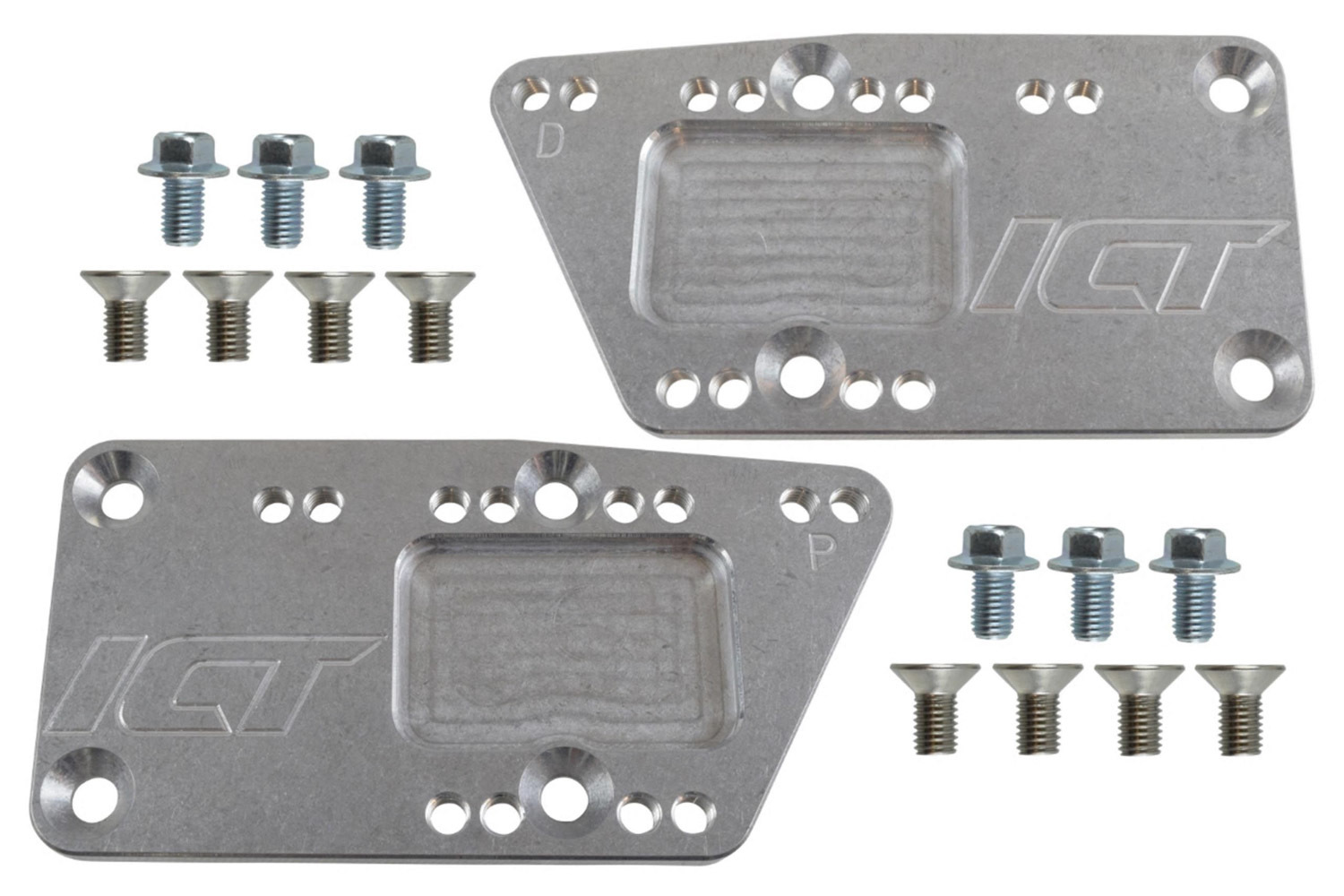 ICT BILLET Motor Mount, Bolt-On, Hardware Included, Aluminum, Natural, GM LS-Ser
