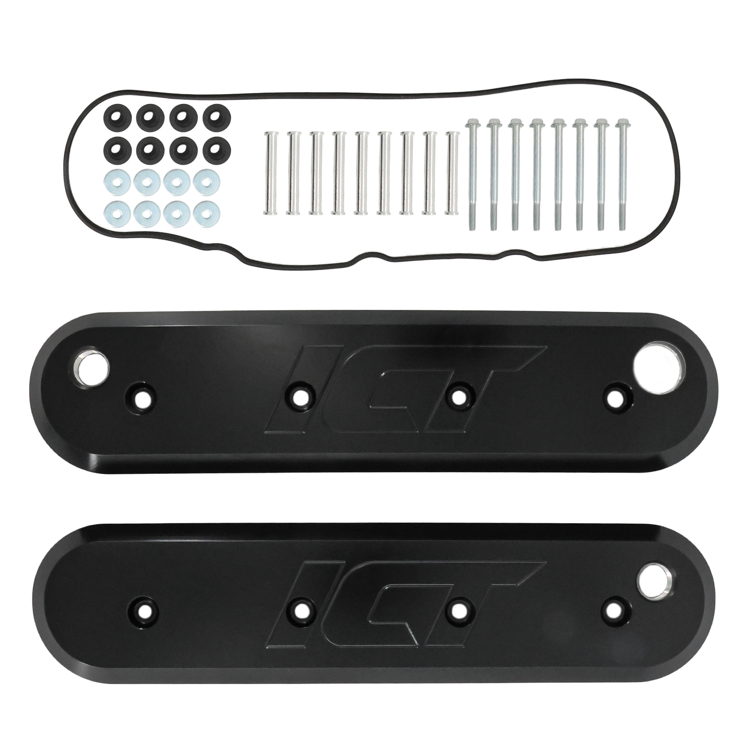 Ict Billet 1.8 in Height Valve Covers - GM LS-Series - Pair - Aluminum