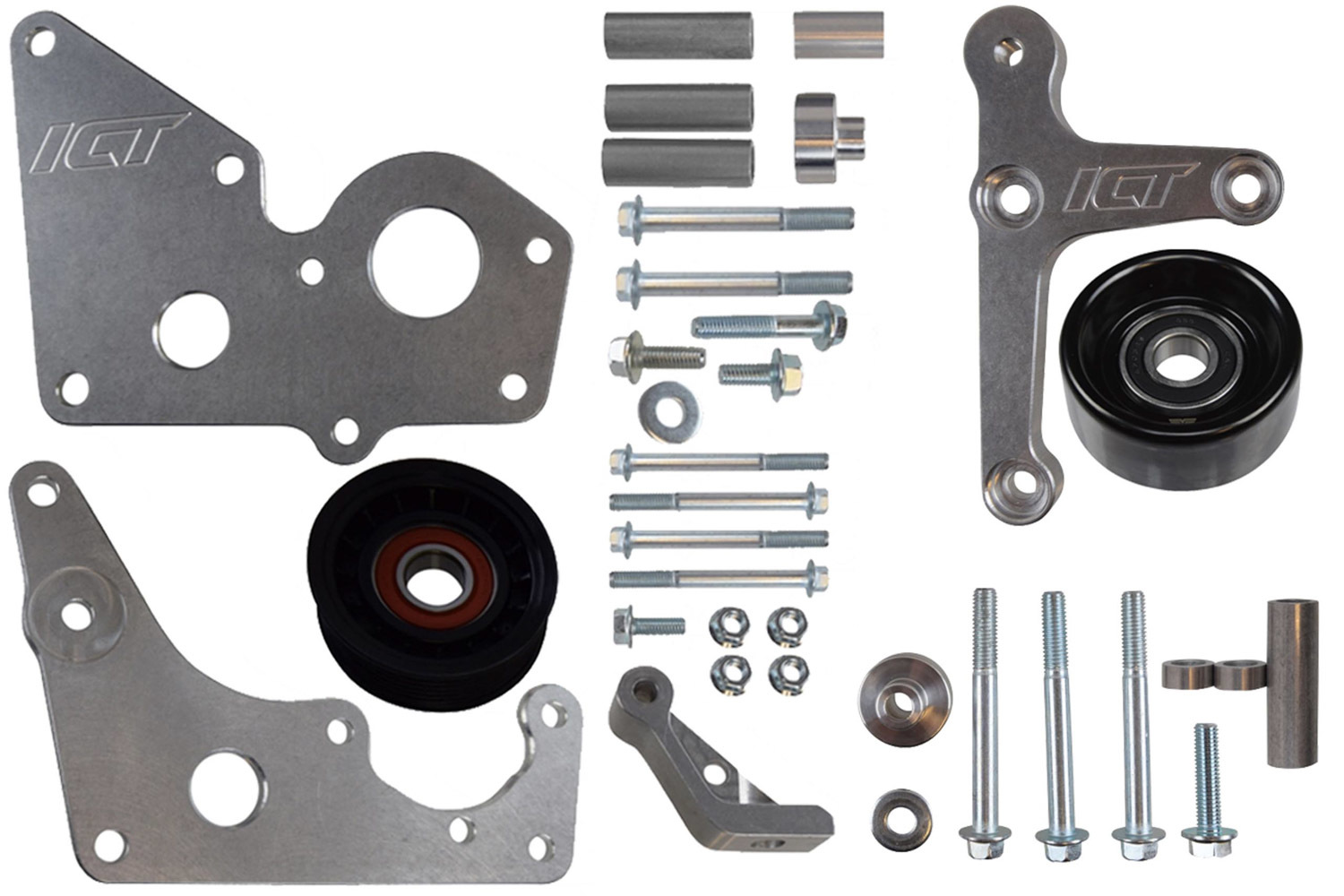 Ict Billet Driver Side Alternator Bracket - GM LS-Series - Aluminum