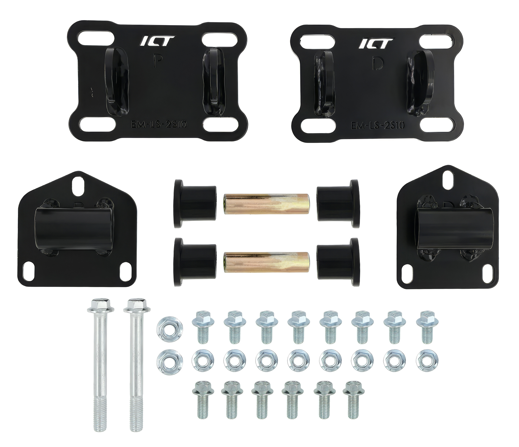 Ict Billet Bolt-On Motor Mount - GM Compact Truck 1982-2005 - Steel