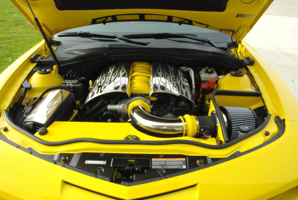 2010-14 Camaro V8 Aluminum Radiator Cover Custom Painted
