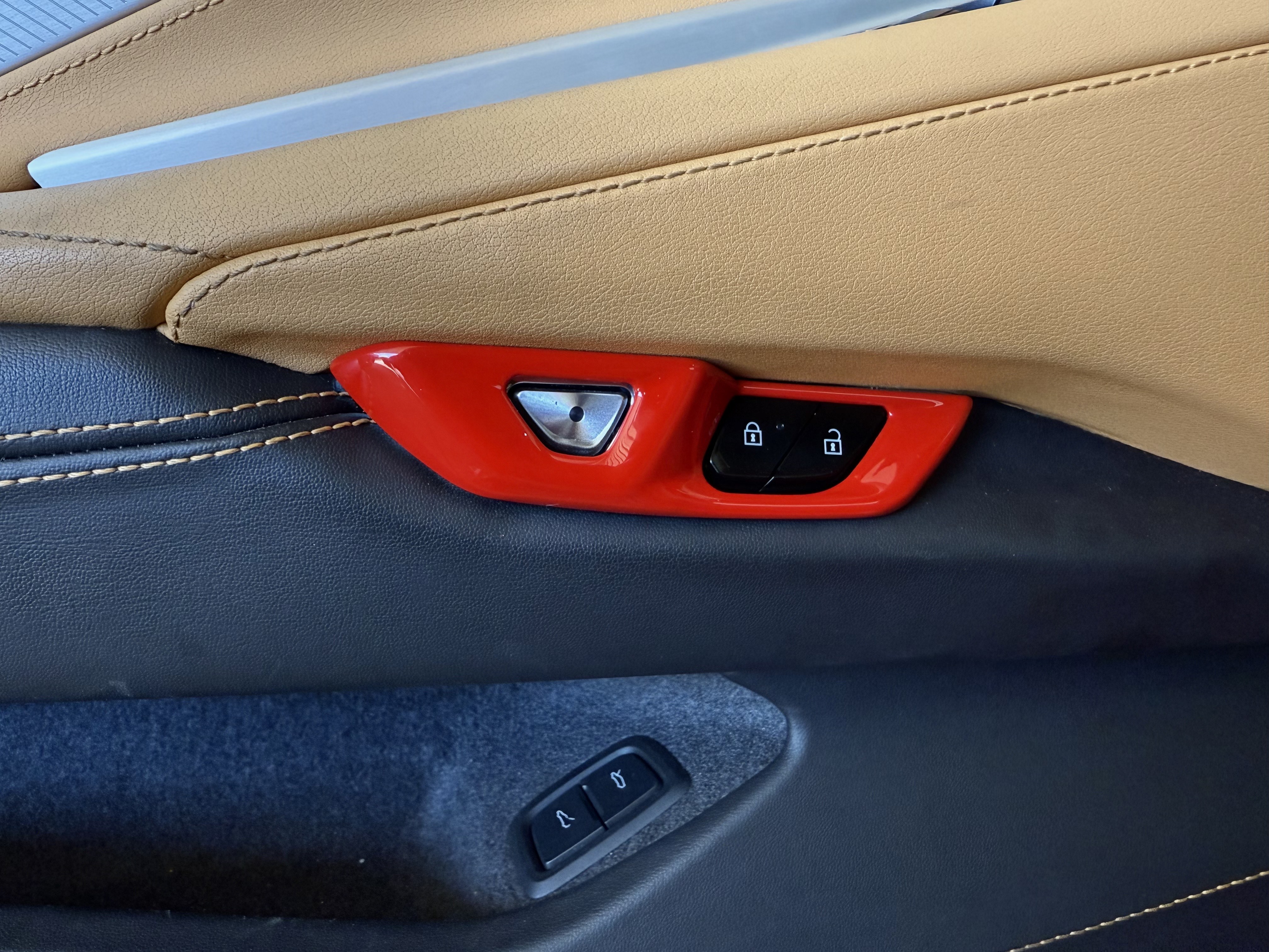 2020-2026 C8 Corvette Painted Door Lock Trim Overlays