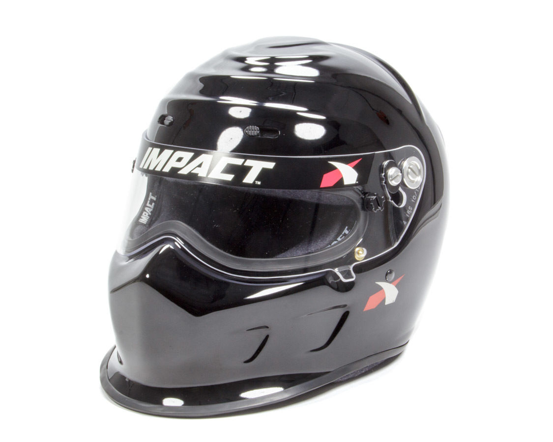 IMPACT RACING Helmet, Champ, Snell SA2015, Head and Neck Support Ready, Black, Large, Each