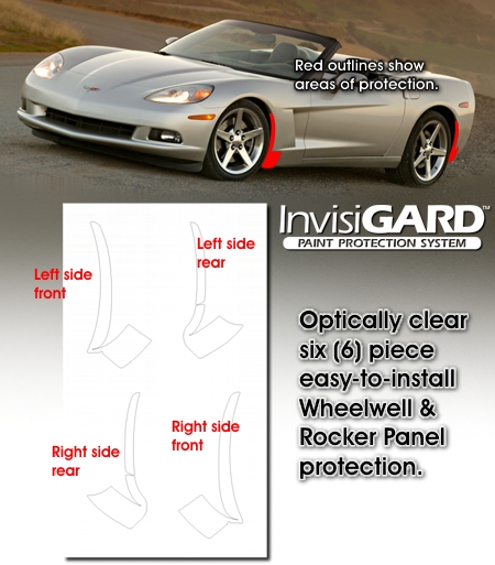 InvisiGARD Wheel Well and Rocker Panel Protector Kit for Chevrolet Corvette C6