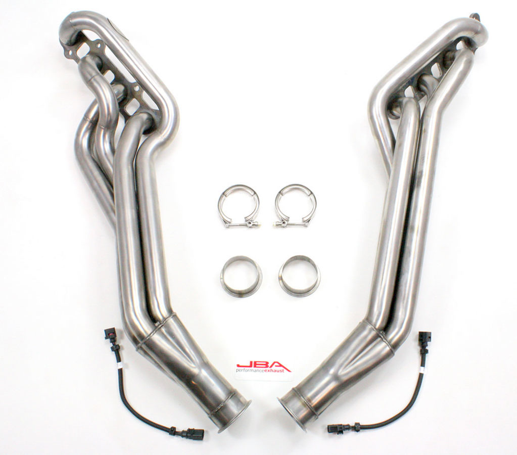 JBA Headers Headers, Competition Ready, 1-7/8" Primary, Firecone Collector, Stainless, Natural, Ford Coyote, Ford Mustang