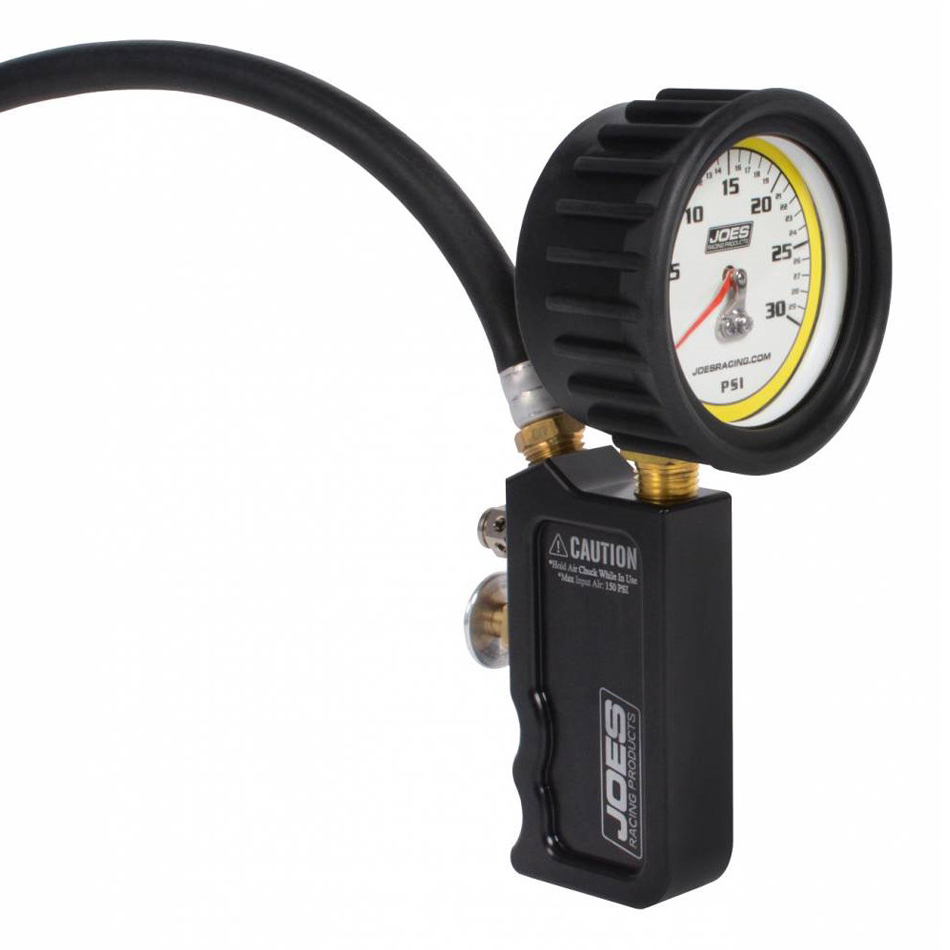 Tire Inflator and Gauge, Professional Quick Fill, 0-30 psi, Air Line / Fittings, Analog, Glow in the Dark, 2-1/2 in Diameter, Ea
