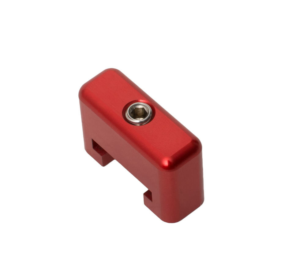 Radiator Core Retainer, Replacement, Aluminum, Red Anodize, Joes Radiator Brackets, Each