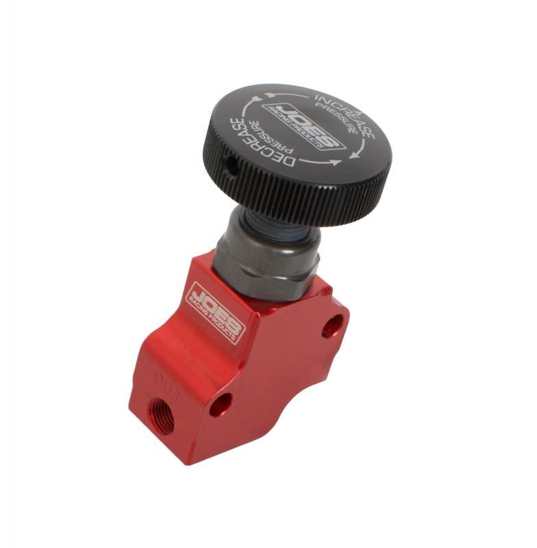 Proportioning Valve, 3/8 in Inverted Flare Female Inlet, Outlet 3/8 in Inverted Flare Female, Knob Type, Aluminum, Red Anodize,