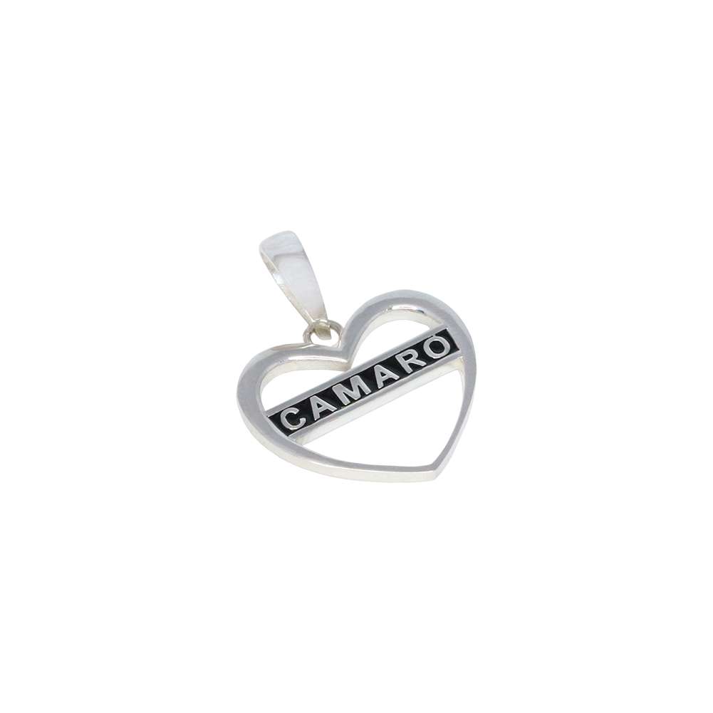 Camaro Heart Pendant : Sterling Silver