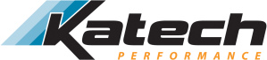 Katech Performance Logo 16³ Vinyl Sticker  Katech Lettering Color: White Die cut
