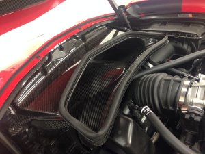 2014+ C7 Corvette Katech Carbon Fiber Radiator Exit Duct