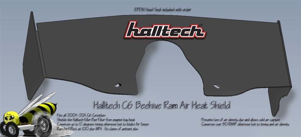 Halltech Beehive Heat Shield for Halltech C6 Corvette Cold Air Intakes
