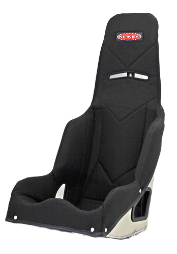 Kirkey Seat Cover, Snap Attachment, Tweed, Black, Kirkey 55 Series Pro Street Drag, 17 in Wide Seat, Each
