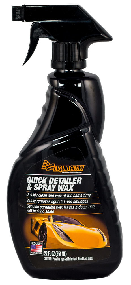 LIQUID GLOW, Quick Detailer & Spray Wax 22oz Spray Bottle