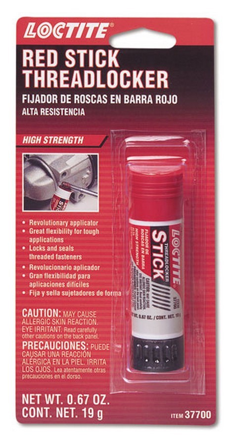 LOCTITE Thread Locker, Red 262, 19 g Stick, Each