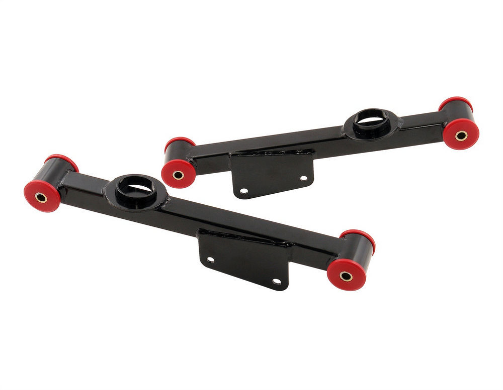 Lakewood Trailing Arm, Heavy Duty, Rear, Lower, Rectangular Tubing, Polyurethane Bushings, Steel, Black Powder Coat, Fo