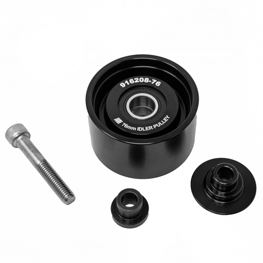 76 MM Double Bearing Idler Pulley Kit, 8 To 11 Rib