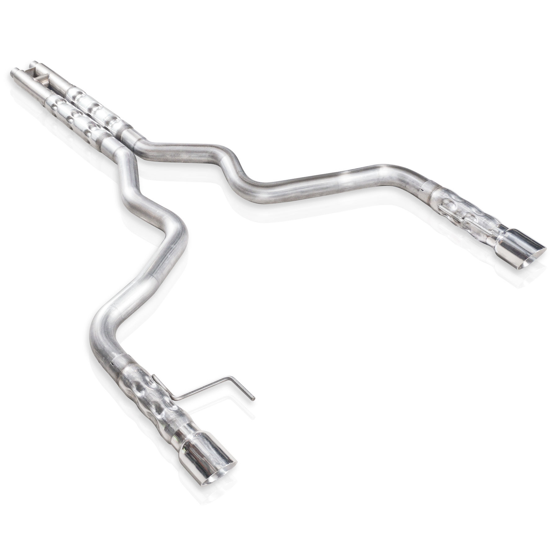 2015-2017 Mustang GT 5.0L SW Catback Dual Retro 2-1/2" Core Rounds H-Pipe Factory Connect